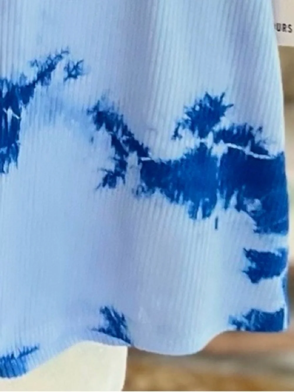 Year of Ours Blue Tie Dye Ribbed Knit Skort NWT M Activewear Pickleball